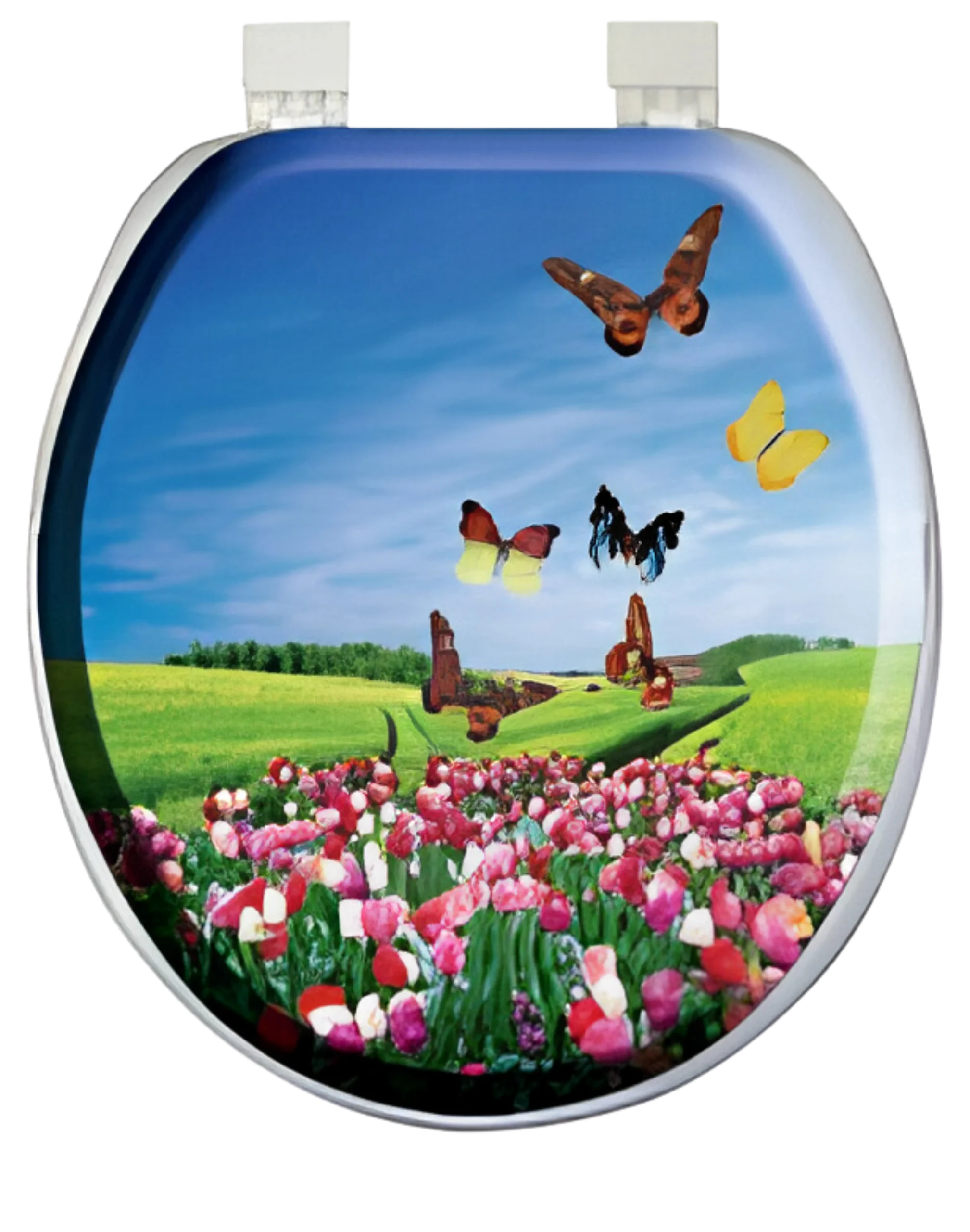 Сиденье для унитаза Мягкое Vannalux Джамбо Диджитал  - 3164