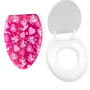 Сиденье для детского унитаза Мягкое Softy Child Size Toilet Seats - фуксия-Mix